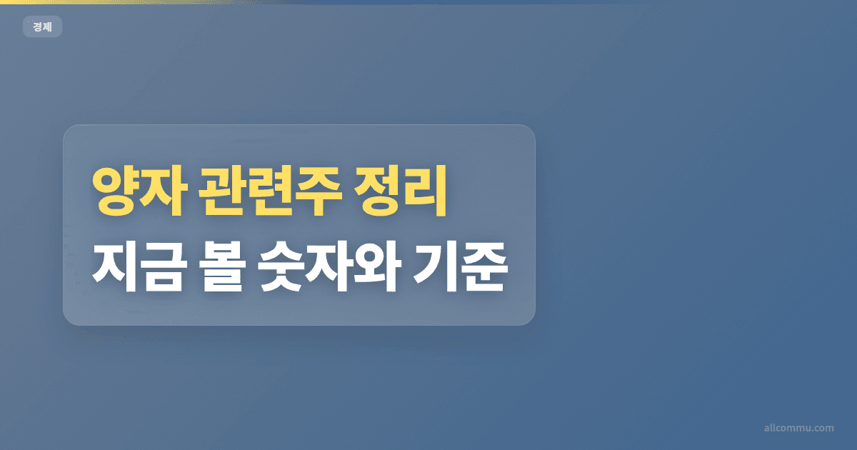 양자 관련주 가격 변동률 상위 10개