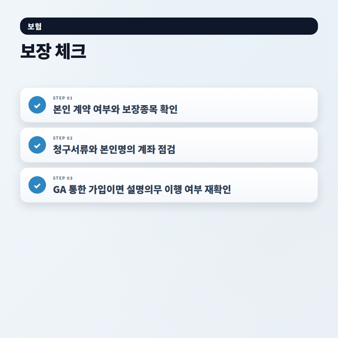 AIG손해보험 보험금 청구·조건·지급속도 판단 - checklist