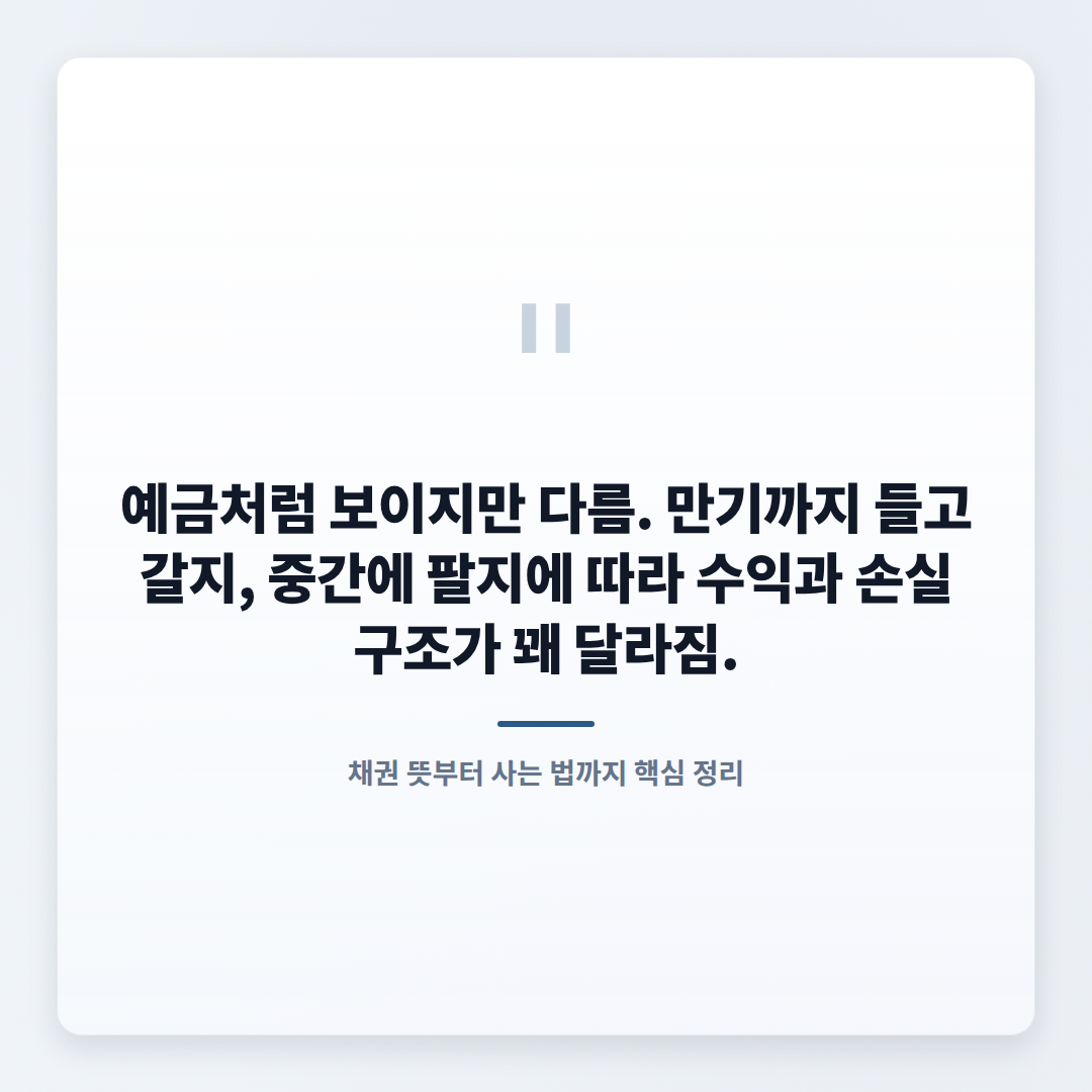채권 뜻부터 사는 법까지 — 수익률·위험 핵심정리 - quote