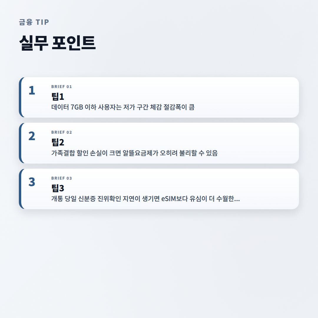 알뜰요금제 고르는 법 — 월 통신비 바로 줄이기 - tips