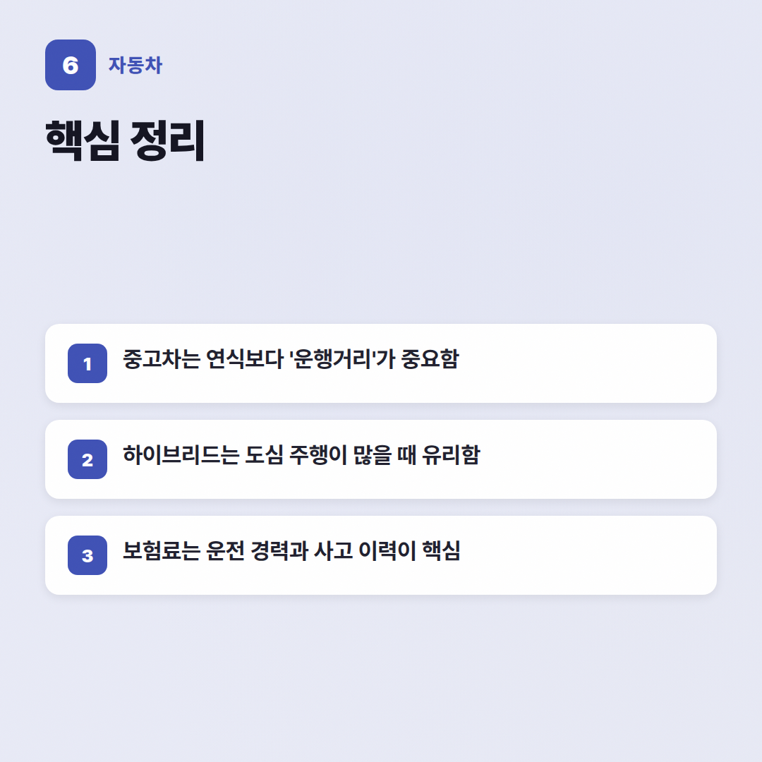 카라이프의 자동차 자주 묻는 질문: 중고차 구매부터 유지비까지 - 핵심 포인트
