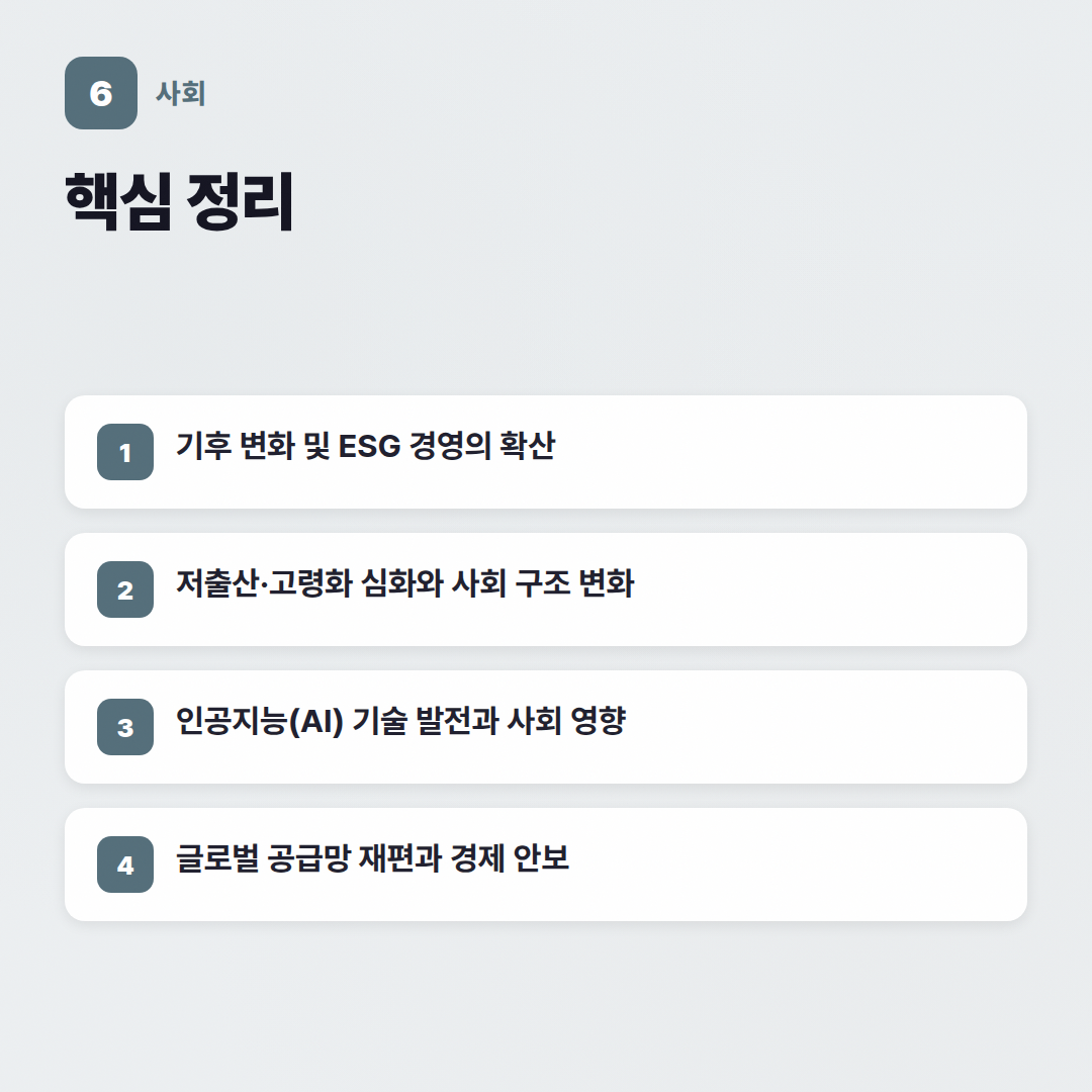 2026년 시사 상식 가이드: 현대 사회 핵심 이슈 분석 - 핵심 포인트