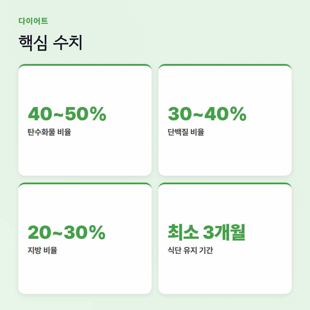 다이어트 식단 체크리스트: 핏코치가 알려주는 성공 비법 - 핵심 수치