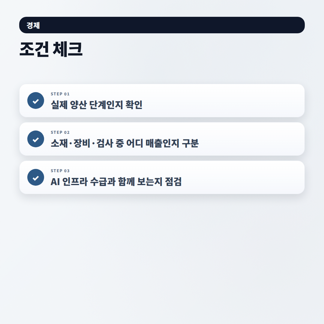 유리기판 관련주 — 지금 보는 핵심 포인트 - checklist