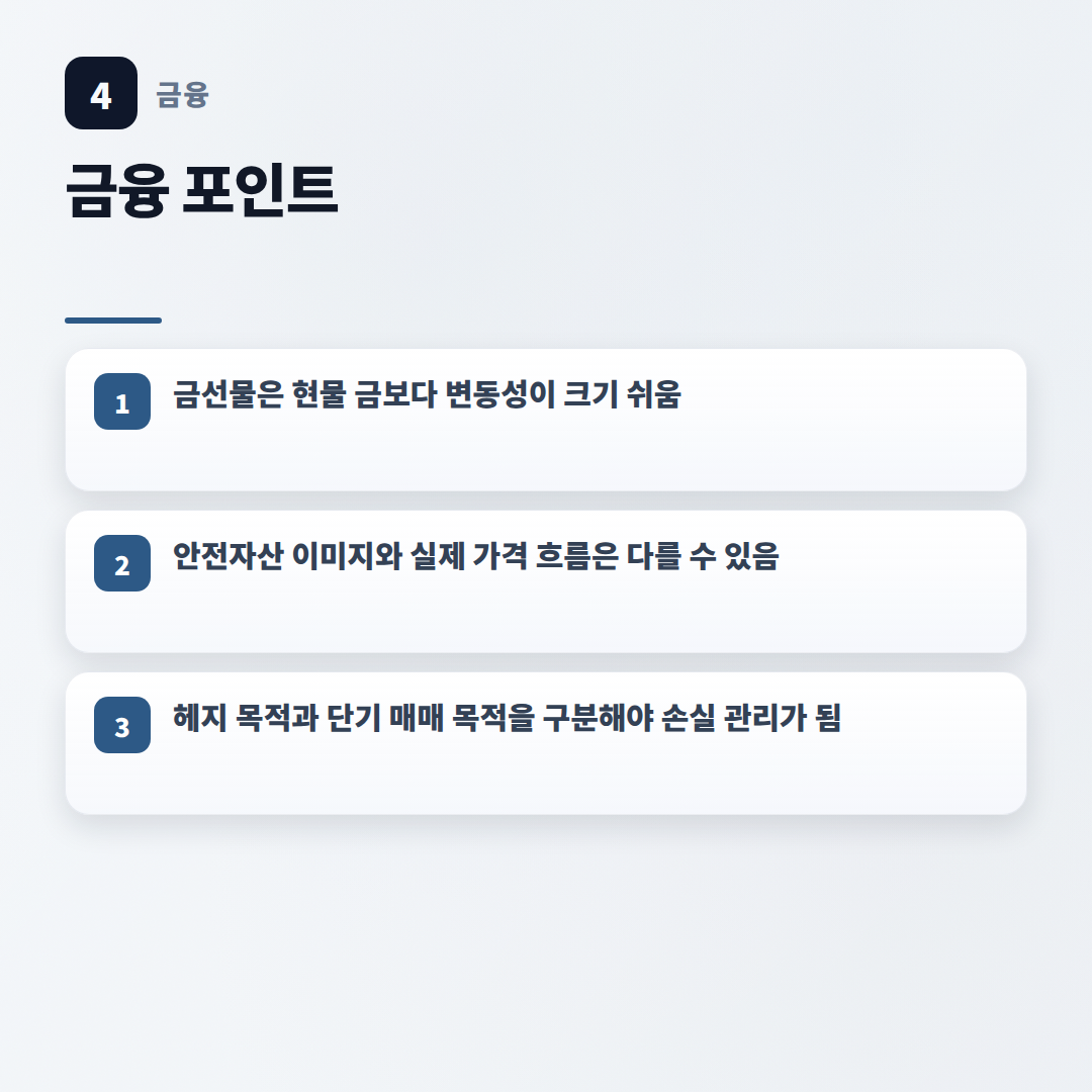 금선물 보는법 — 가격·방법·주의점 - key points