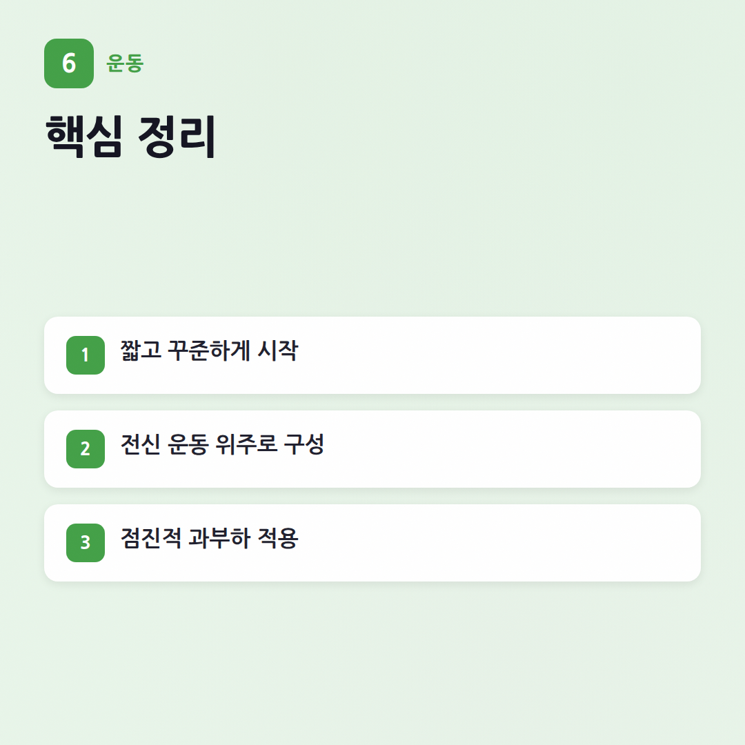 홈트레이닝 초보 가이드: 딱 30분, 매일 하는 법 - 핵심 포인트