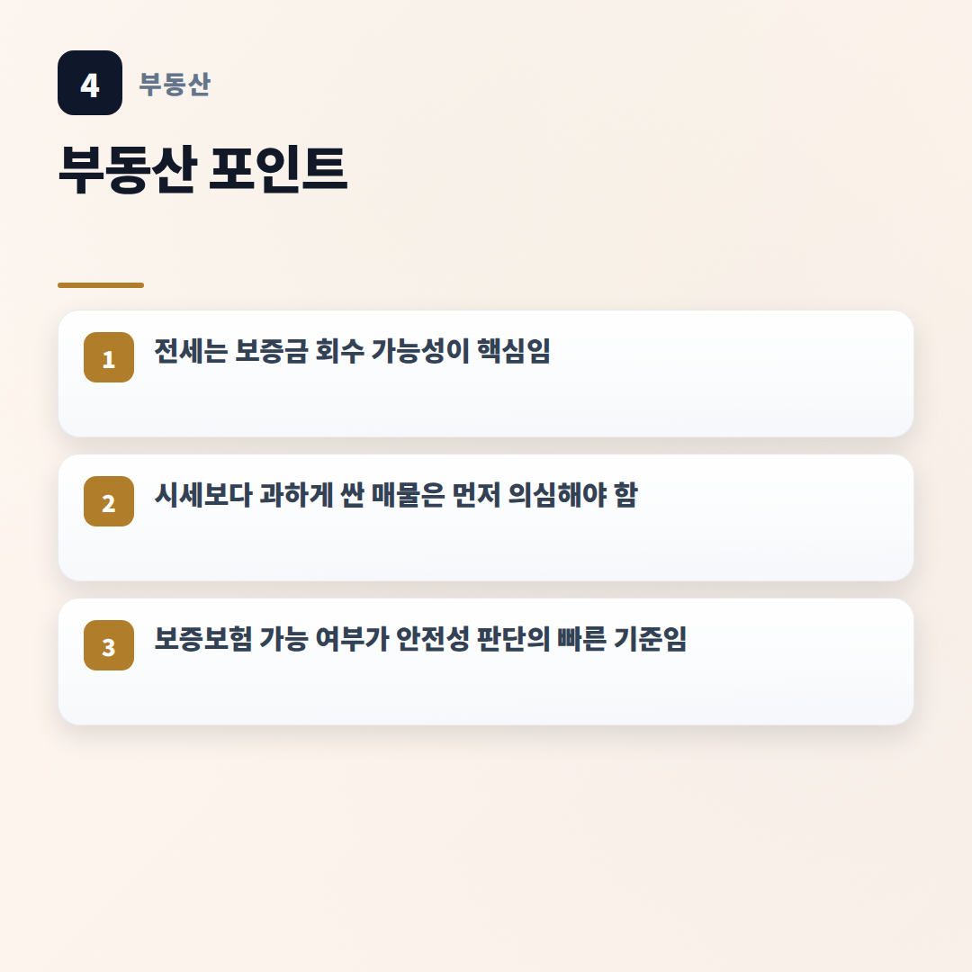 전세 핵심정리 — 조건·비용·체크포인트 - key points