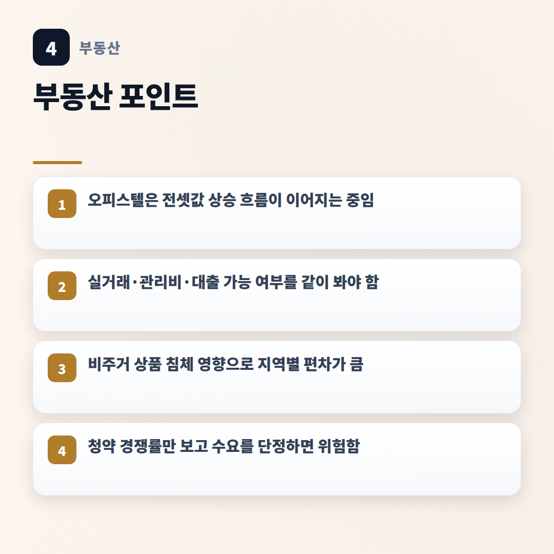 오피스텔 핵심 체크 — 비용·조건·주의점 - key points