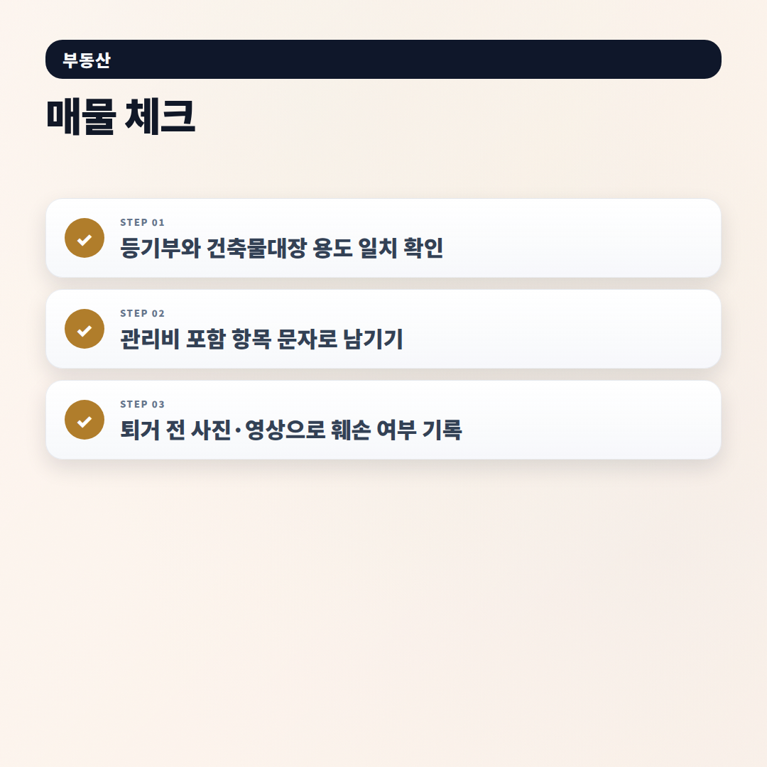 원룸 구할 때 핵심 체크 — 비용·계약·안전 - checklist