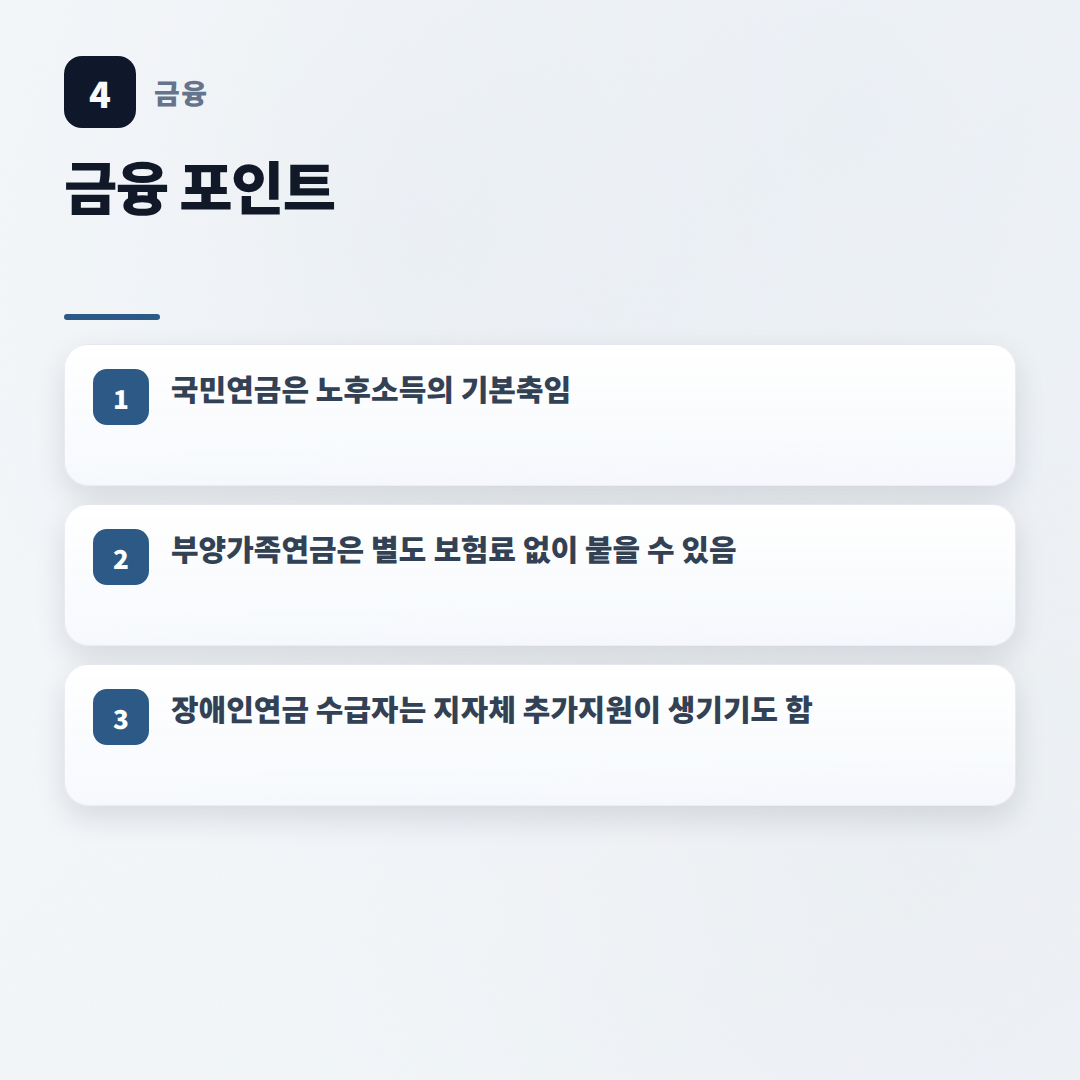 연금 대상·조건·수령액 — 내가 해당되는지 바로 판단 - key points