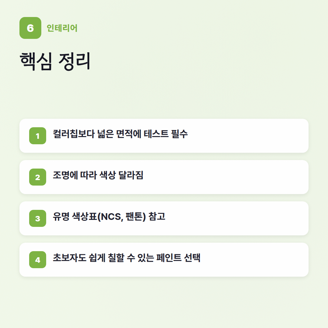 삼화페인트색상표, 셀프 인테리어의 첫걸음! - 핵심 포인트