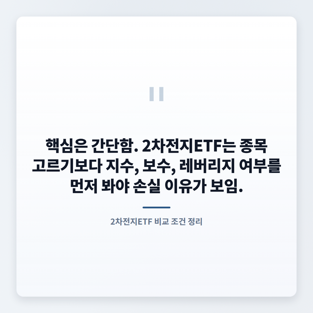 2차전지ETF 고르는 법 — 수수료·종목·주의점 - quote