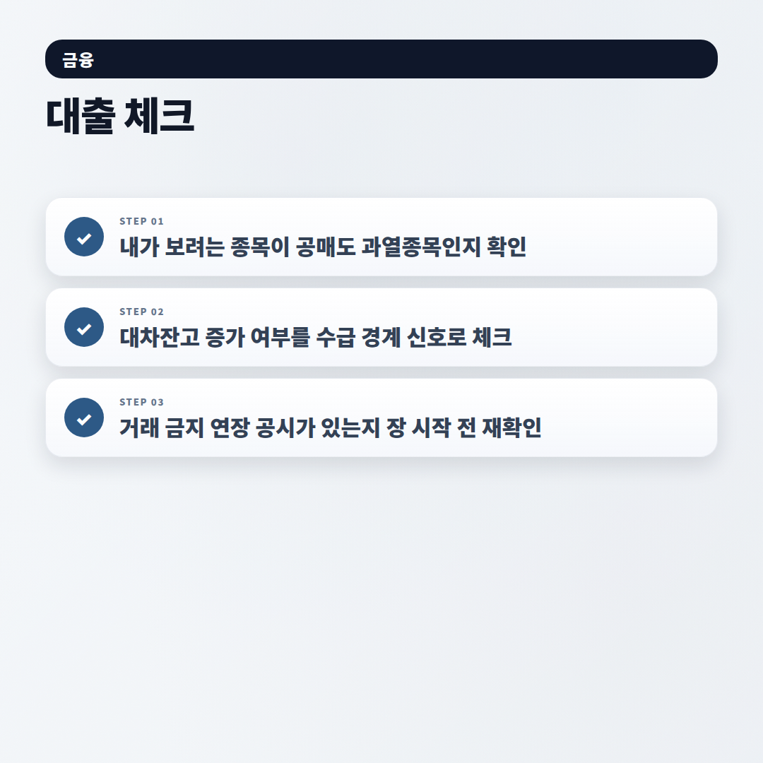 공매도 뜻·조건·주의점 — 2026년 기준 핵심정리 - checklist