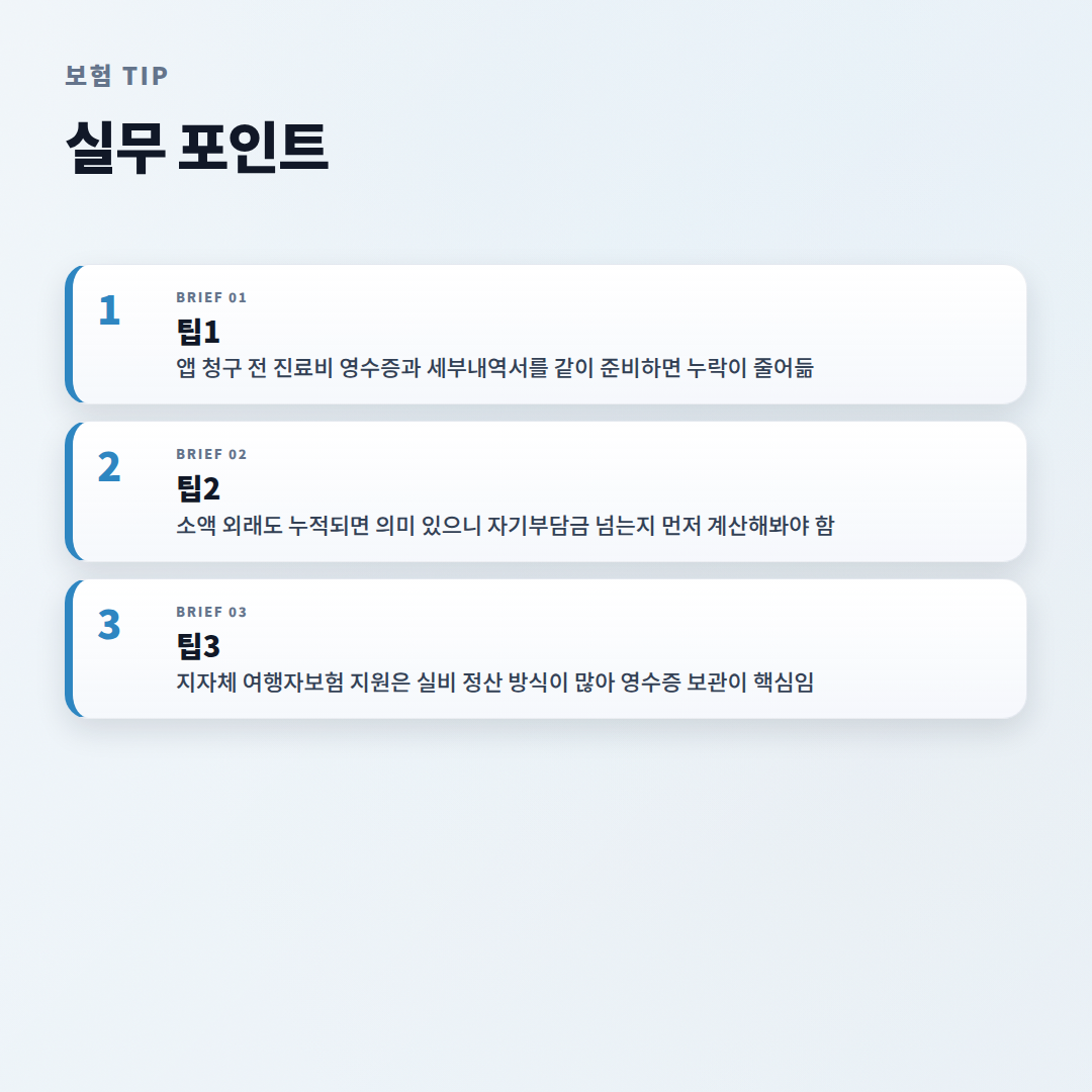 실비보험 핵심정리 — 보장·청구·주의점 - tips