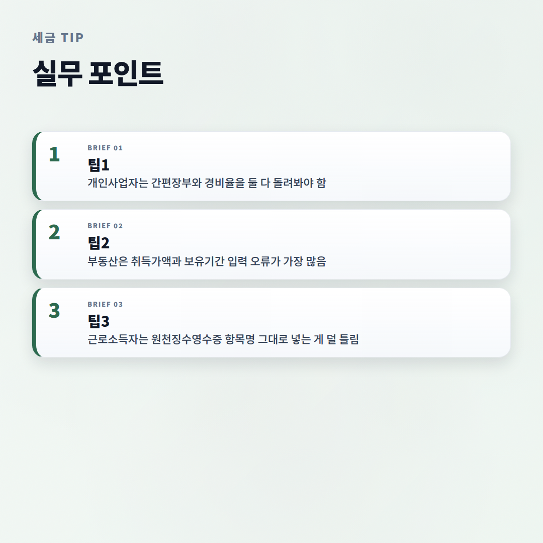 세금계산기 제대로 쓰는 법 — 조건·비용·주의점 - tips