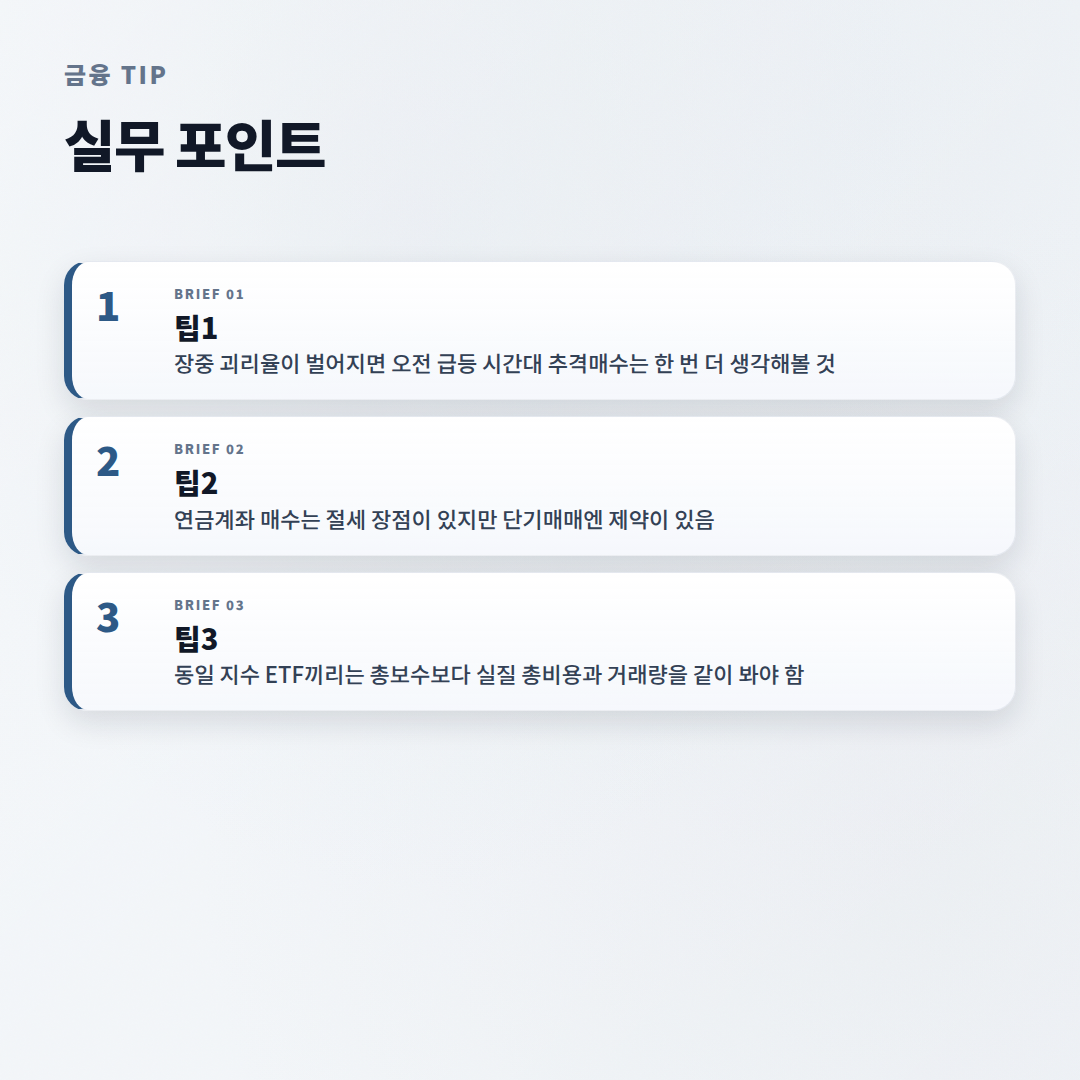 TIGER미국나스닥100 — 수수료·사는법·주의점 - tips