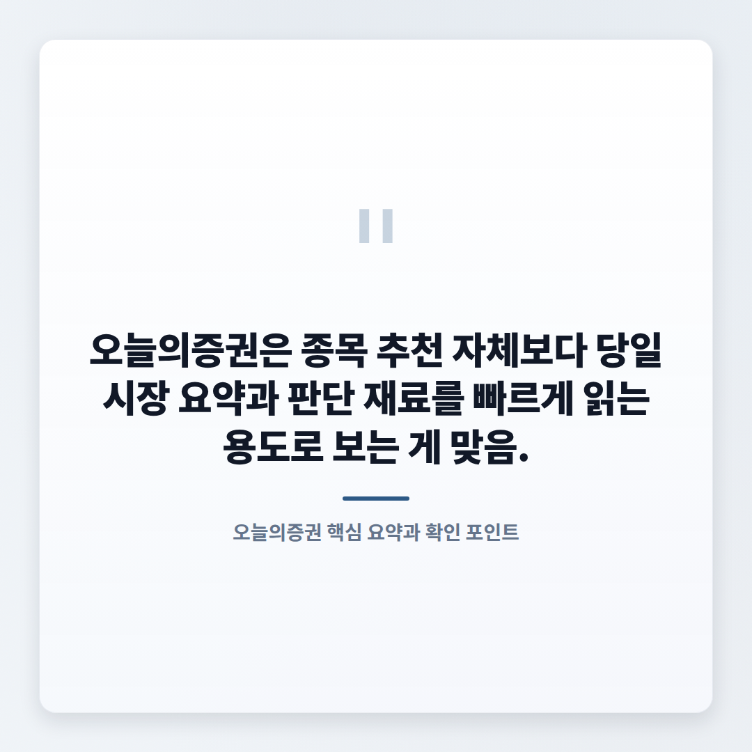 오늘의증권 핵심정리 — 4월 22일 체크포인트 - quote