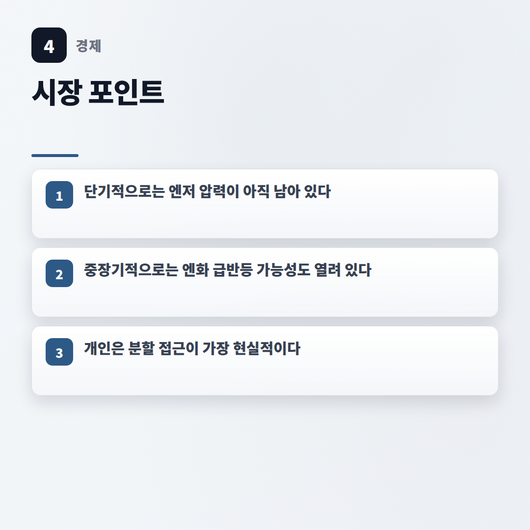 엔화환율전망 — 지금 봐야 할 변수 - key points