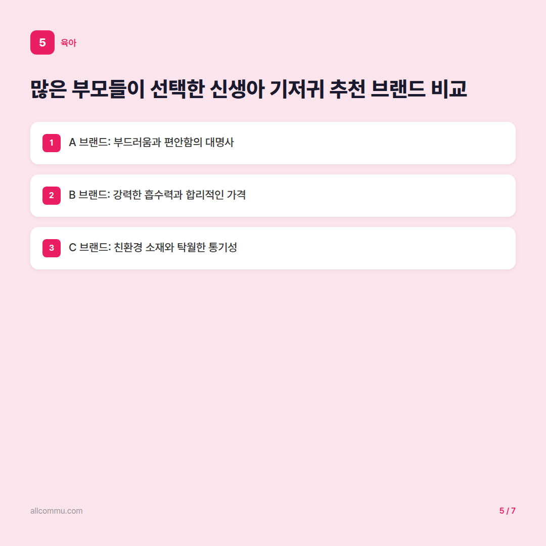 신생아 기저귀 추천! 초보 엄마아빠를 위한 현명한 선택 가이드 - 많은 부모들이 선택한 신생아 기저귀 추천 브랜드 비교